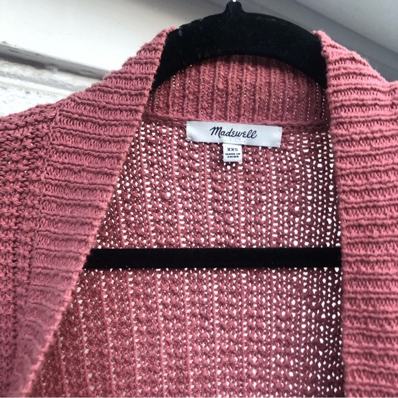 Madewell Bobble Cardigan Sweater Open Front Pockets Oversized Size xxs - Picture 9 of 12